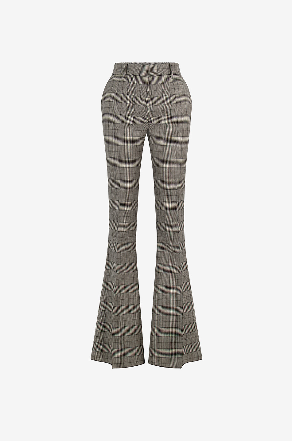 Pantalon évasé en laine