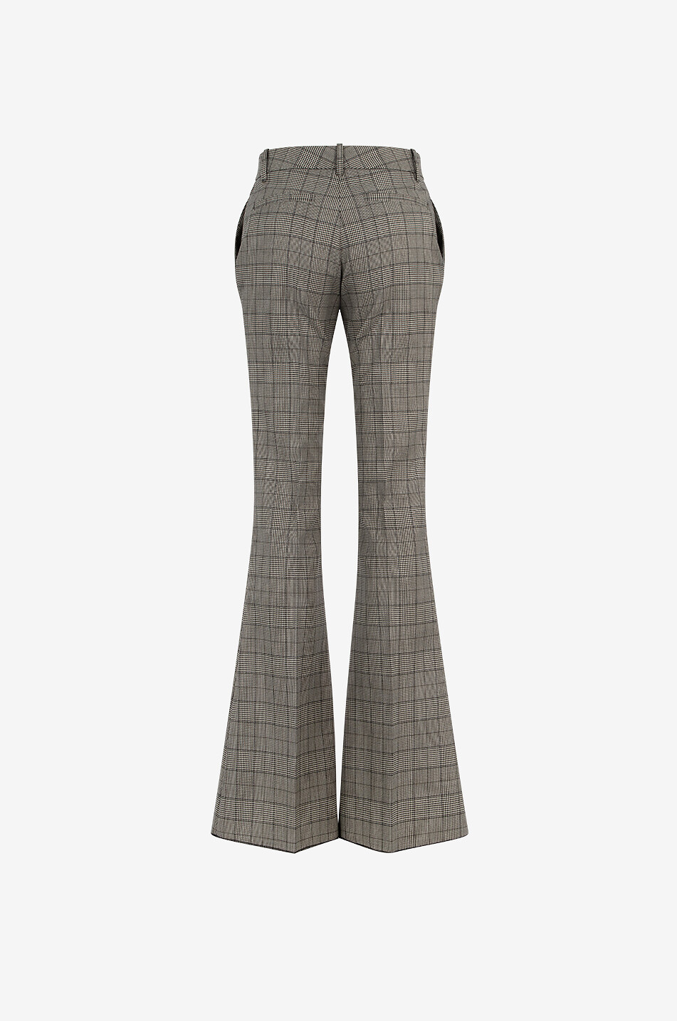 Pantalon évasé en laine