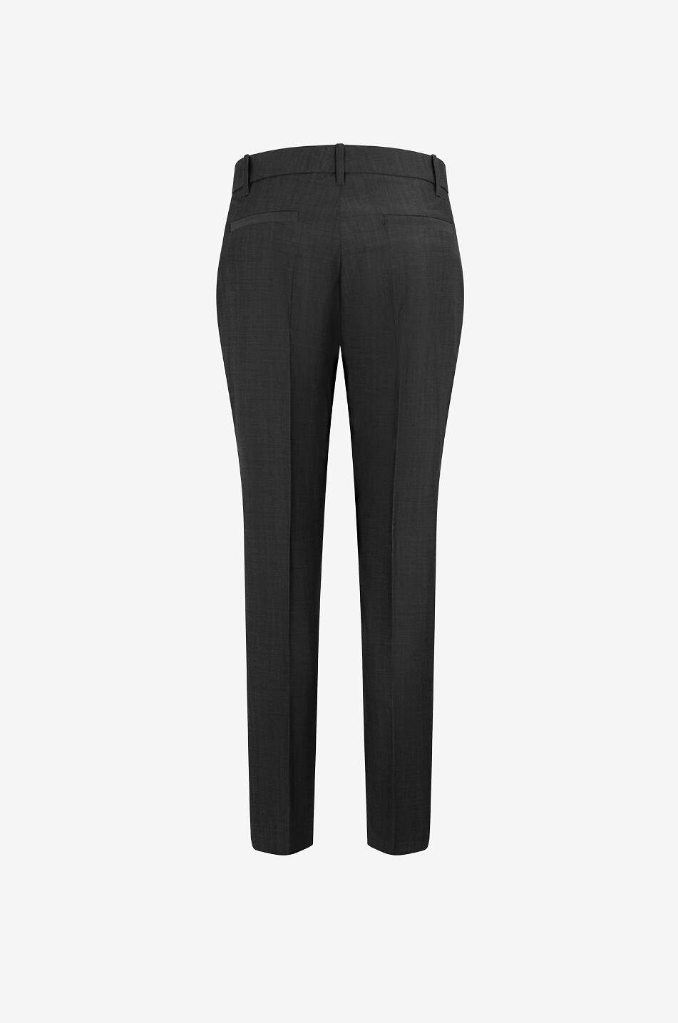 BARBARA BUI Zigarettenhose aus Wolle Damen MITTELGRAU 2