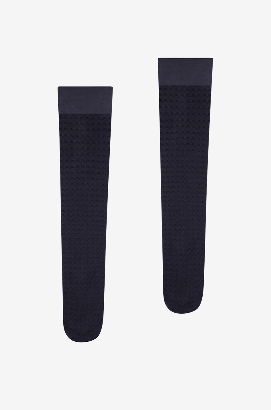 WOLFORD Kniestrümpfe mit Rautenmotiv Graphic Pattern Damen SCHWARZ 1