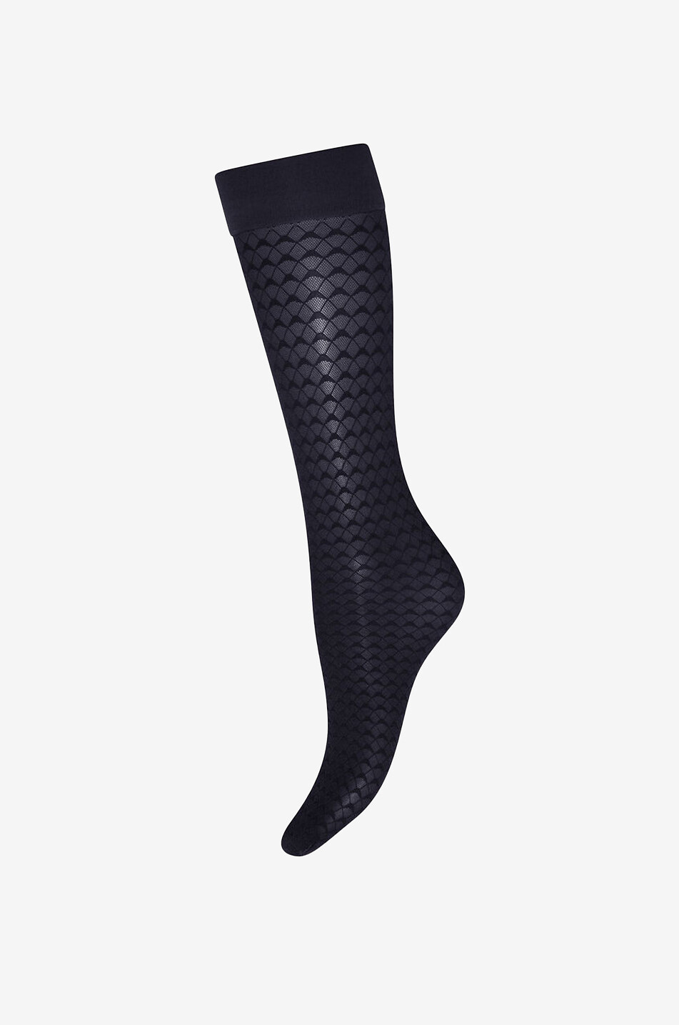 WOLFORD Kniestrümpfe mit Rautenmotiv Graphic Pattern Damen SCHWARZ 2