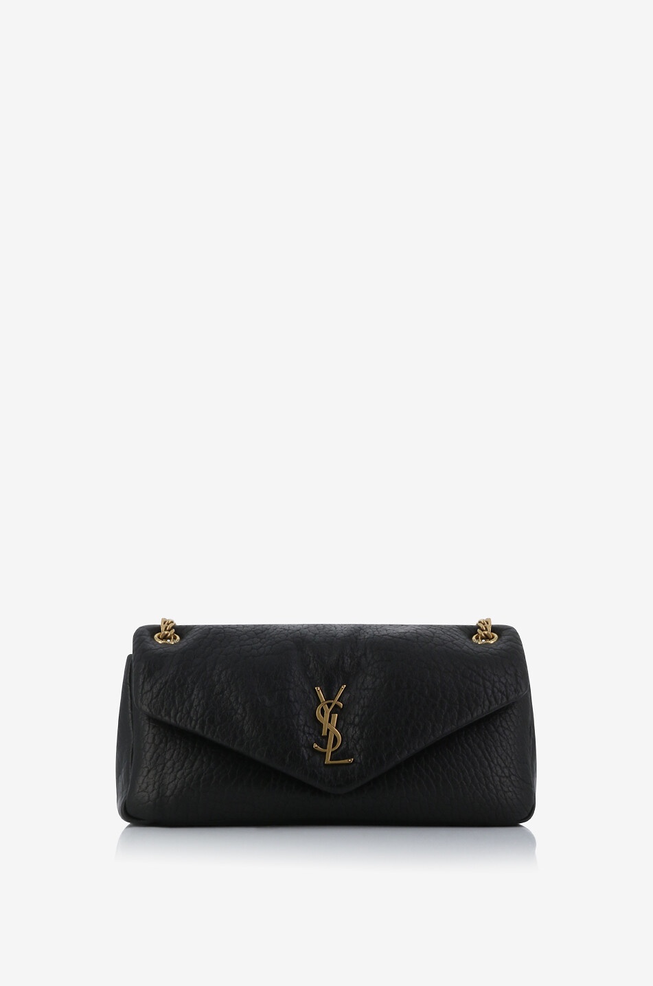 Ysl black leather shoulder bag sale