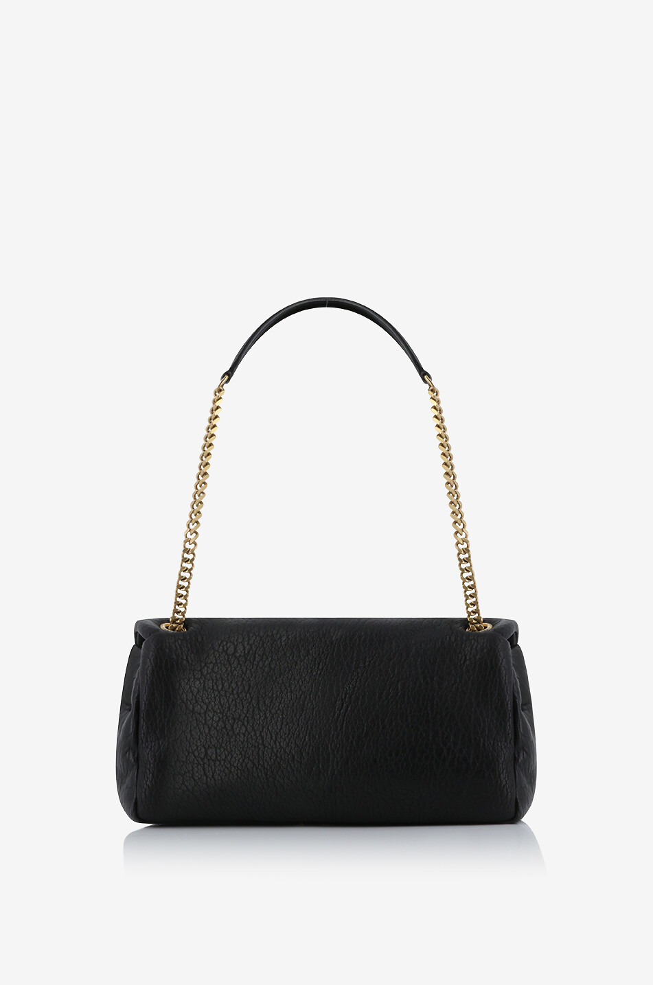 SAINT LAURENT PARIS Calypso Medium grained lambskin shoulder bag Women BLACK 3