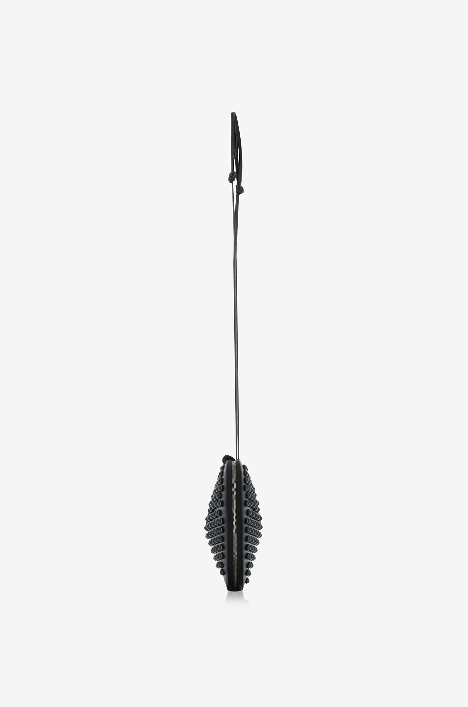 ALAÏA Le Coeur studded smooth leather shoulder bag Women BLACK 4