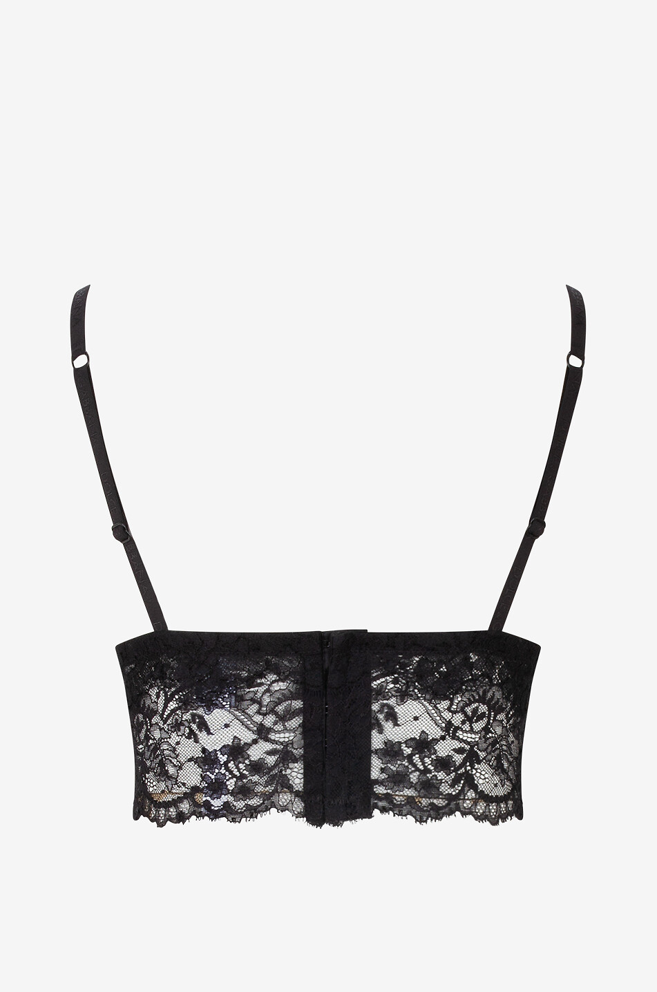 DOLCE & GABBANA Lace and satin shelf bra Women BLACK 2