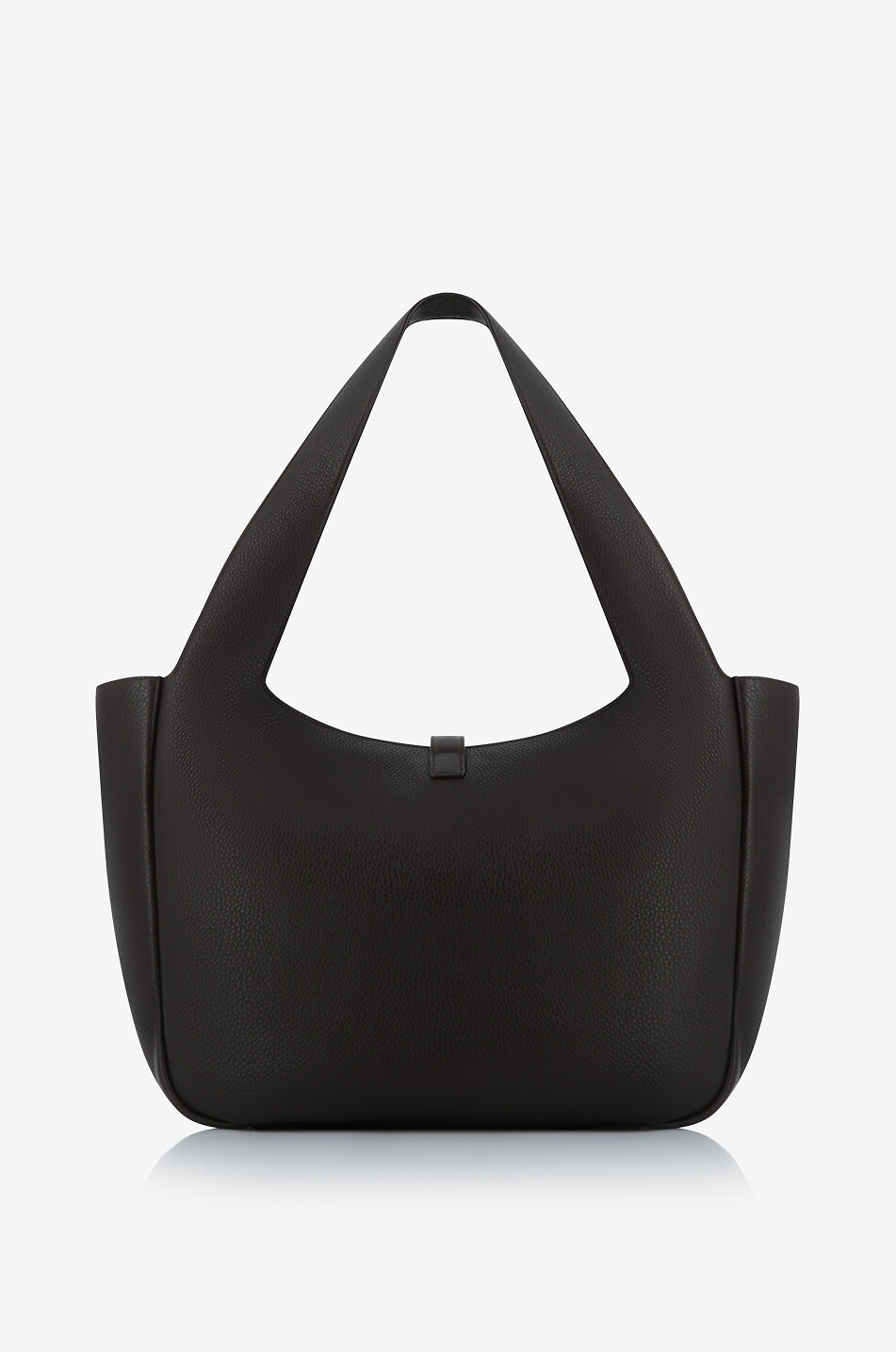 SAINT LAURENT PARIS Le 5 à 7 Bea supple grained leather tote bag Women DARK BROWN 3