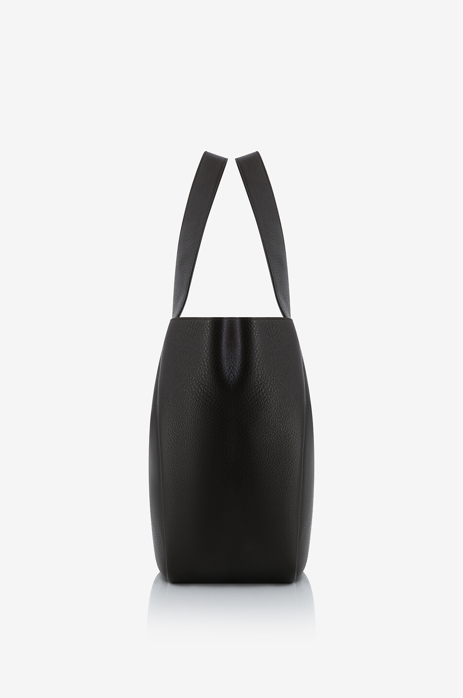 SAINT LAURENT PARIS Le 5 à 7 Bea supple grained leather tote bag Women DARK BROWN 4