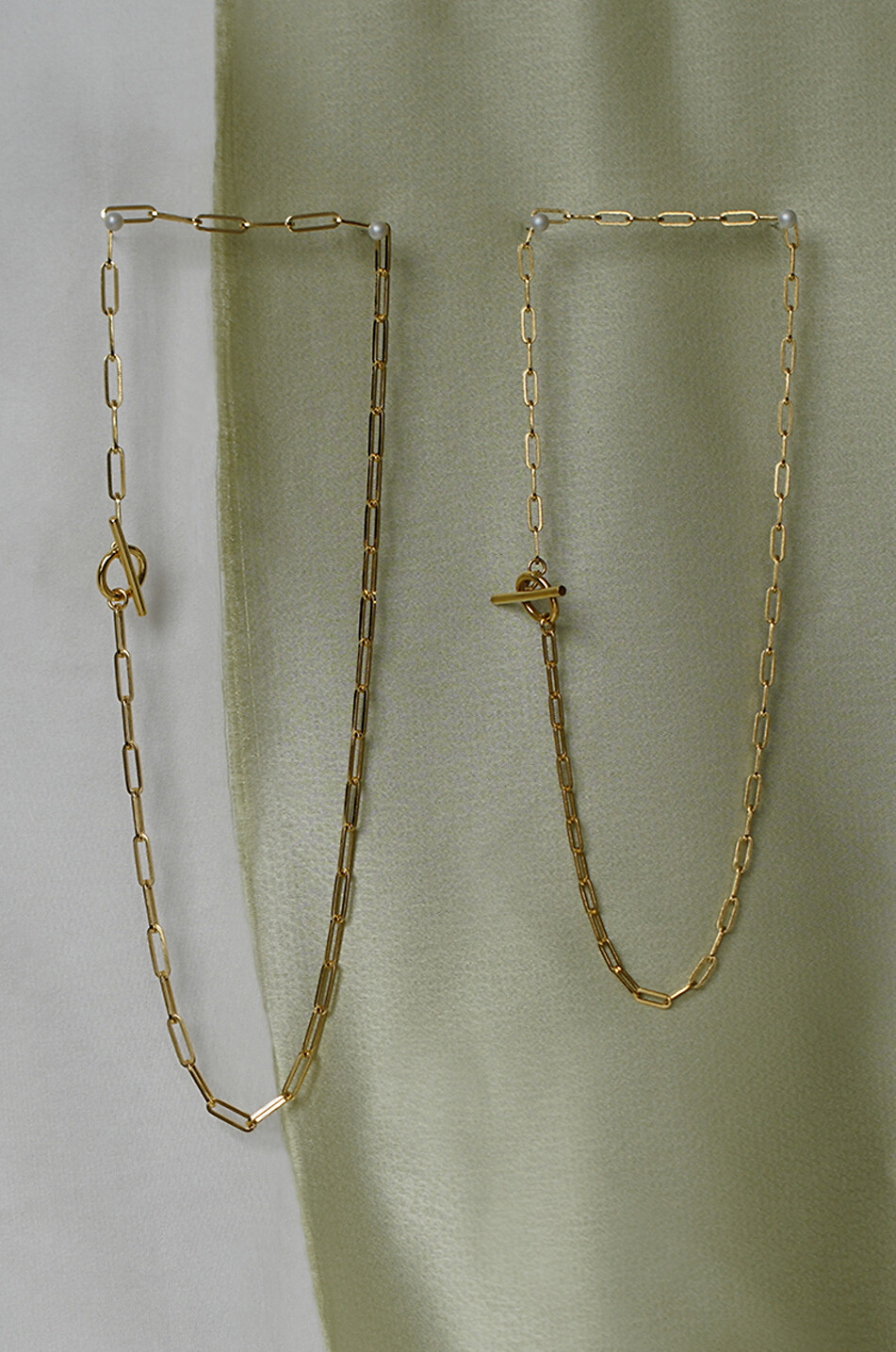 OTIUMBERG Collier ras du cou en argent doré Small Love Link Femme DORE 3