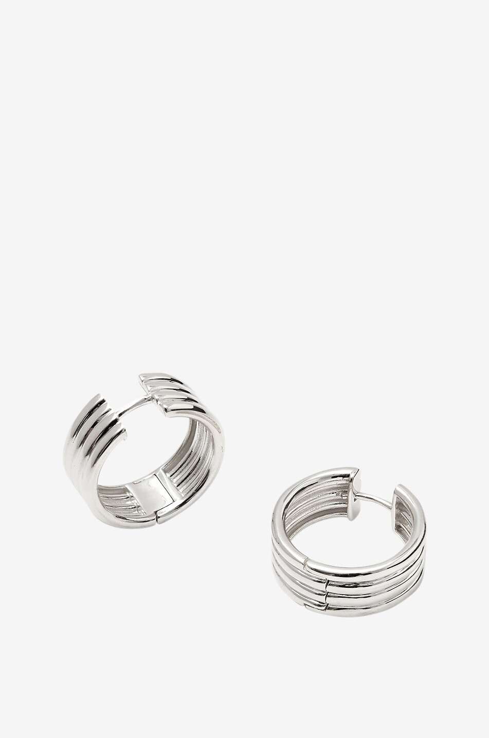 OTIUMBERG Creolen aus Silber Stratis - 20 mm Damen SILBER 1