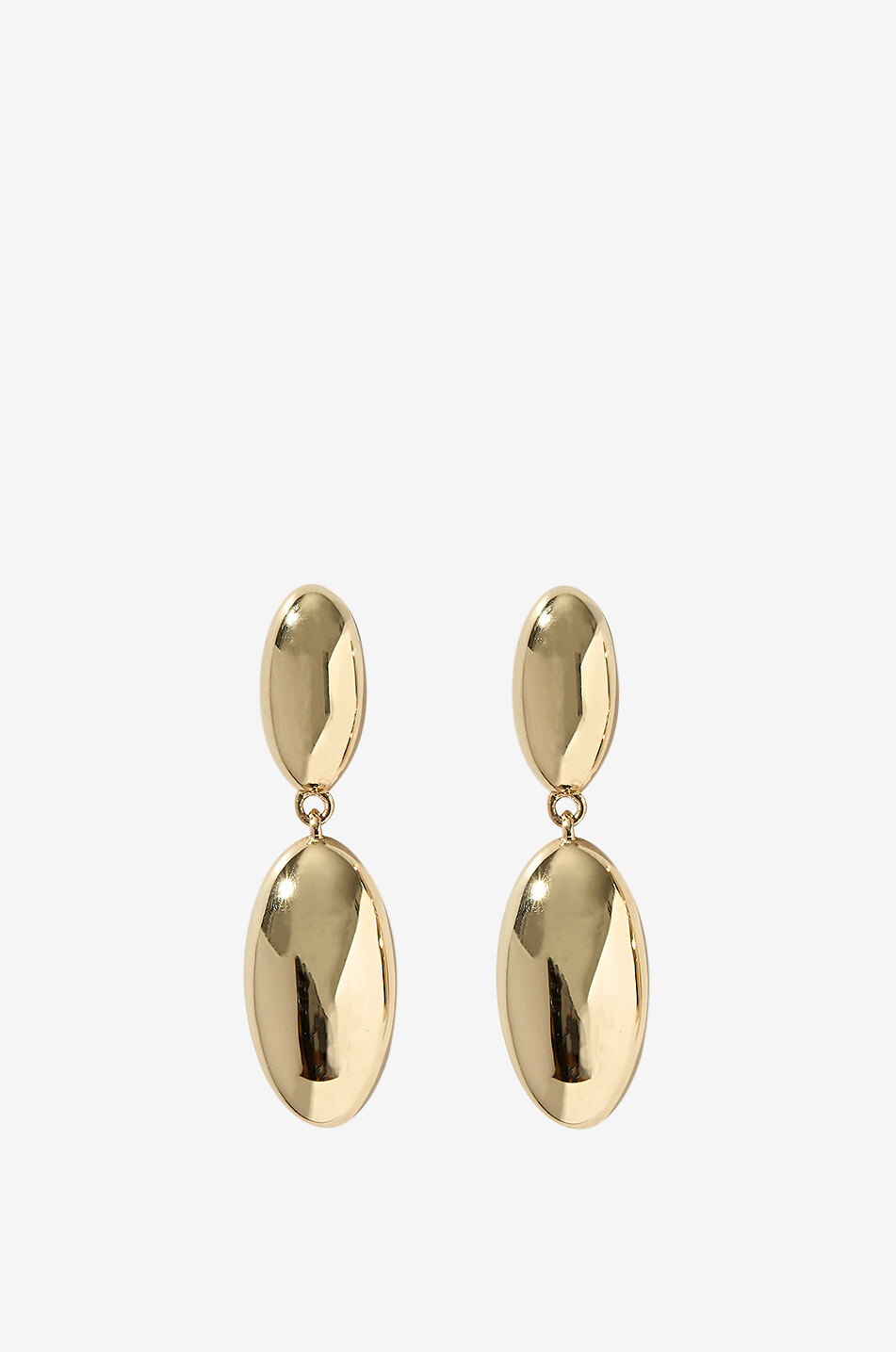 Boucles d'oreilles en argent doré Pebble Drop