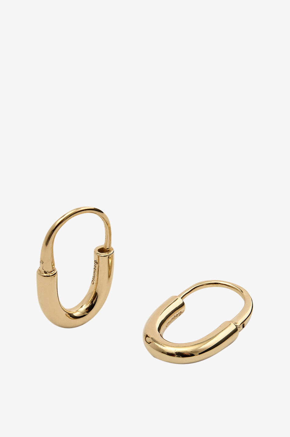 OTIUMBERG Roscida Oval vermeil hoop earrings Women GOLDEN 1