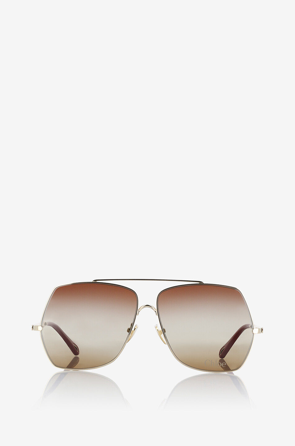 Lunettes de soleil aviateur en metal Aly CHLOE Bongenie