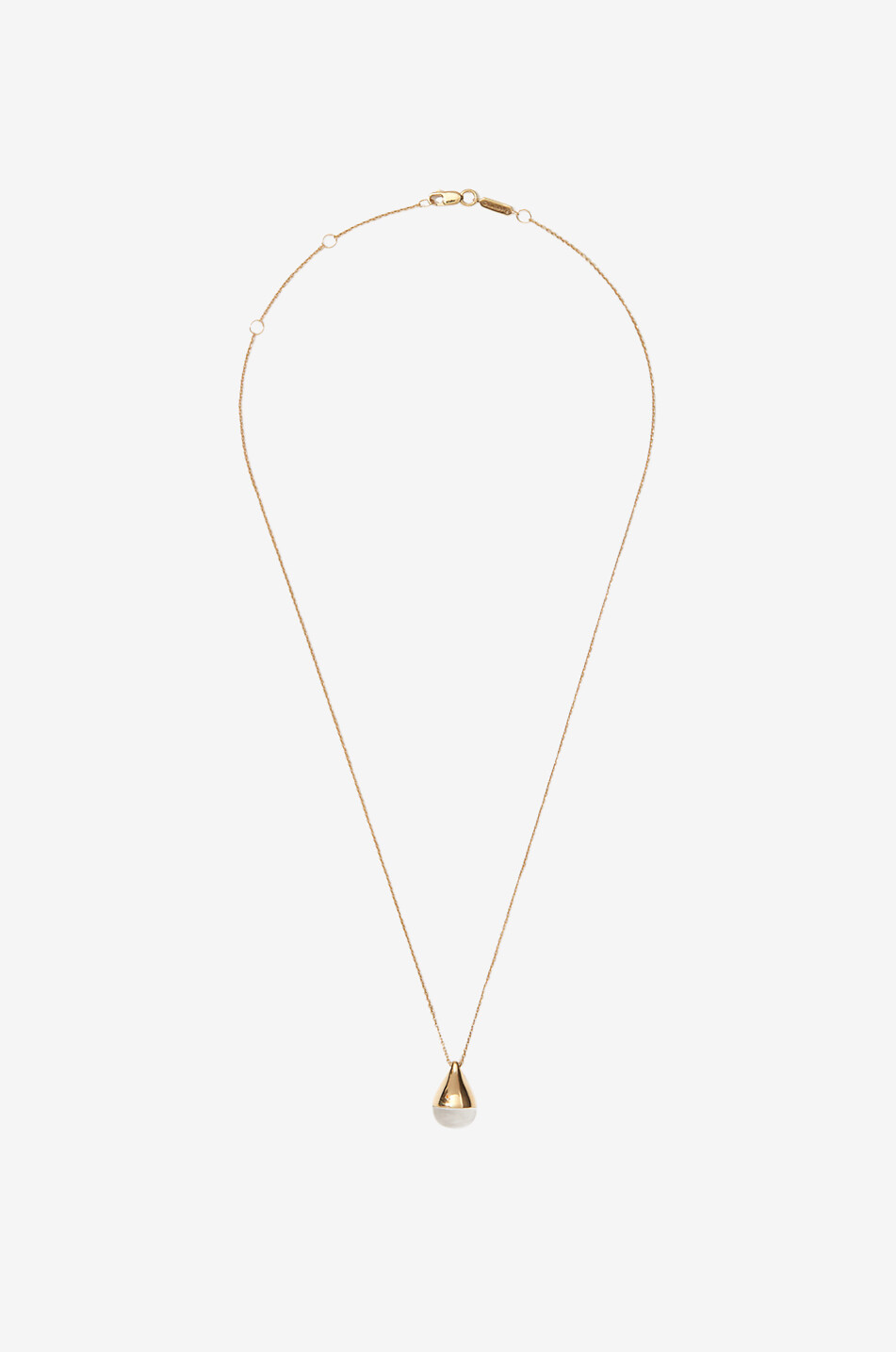 Halskette aus goldenem Silber Stilla Quartz