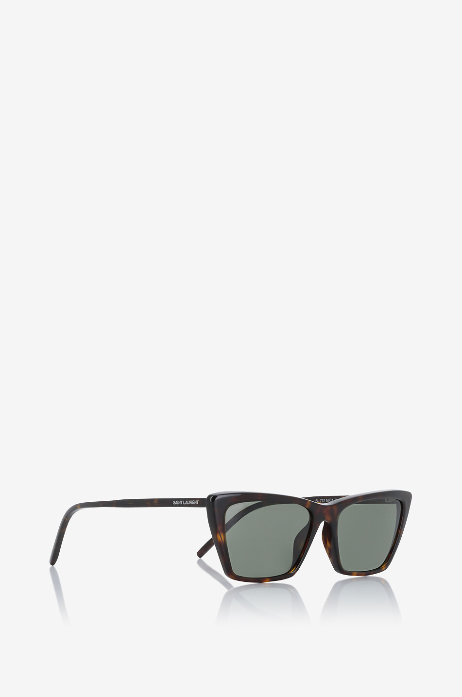 SAINT LAURENT PARIS Katzenaugen-Sonnenbrille in Schildpattoptik SL 737 Mica Thin Damen BRAUN 2