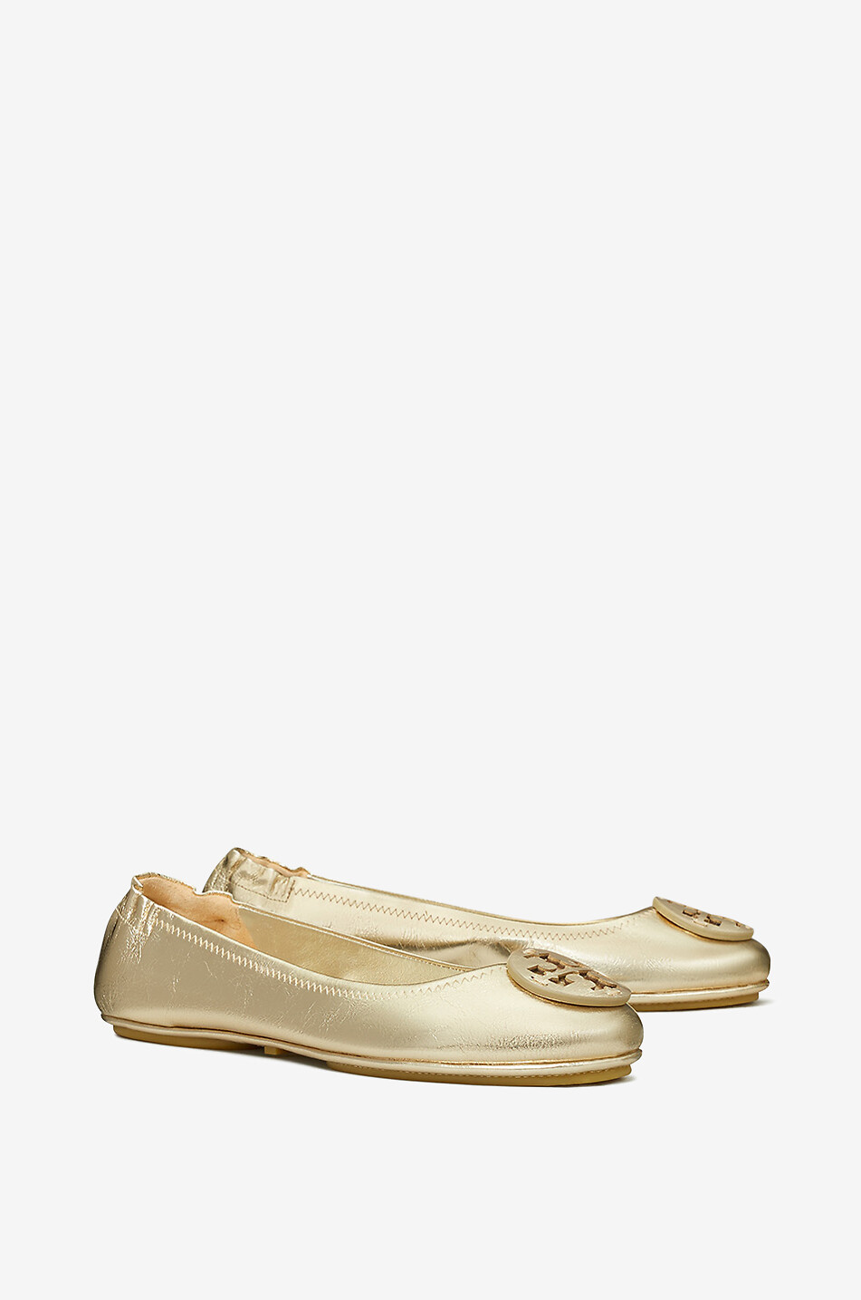 TORY BURCH Minnie round-toe ballet flats Women GOLDEN 2