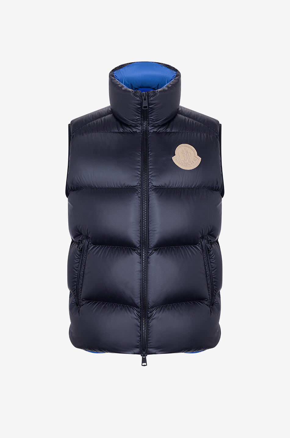 Sumido down vest with stand up collar