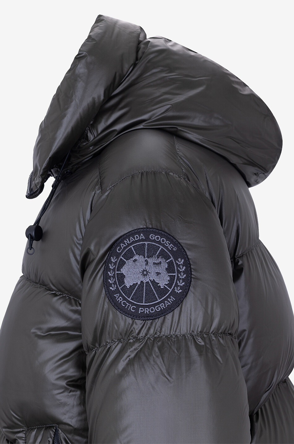 CANADA GOOSE Ripstop-Daunenjacke mit Kapuze Crofton Puffer Herren DUNKELGRAU 3