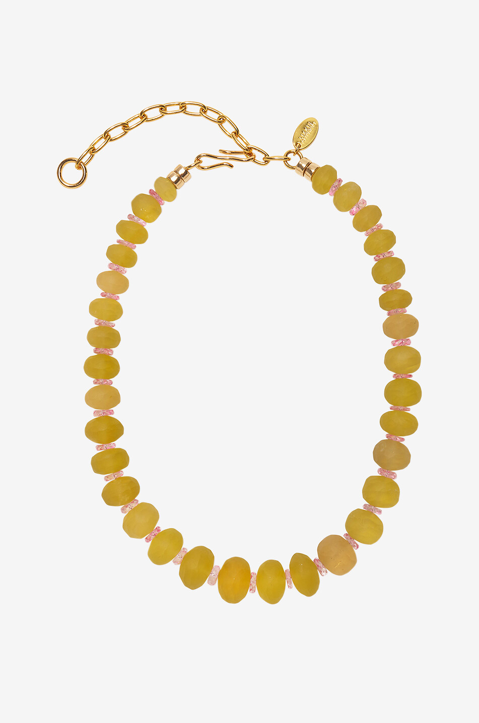 Canary Cliffs lemon quartz and topaz necklace