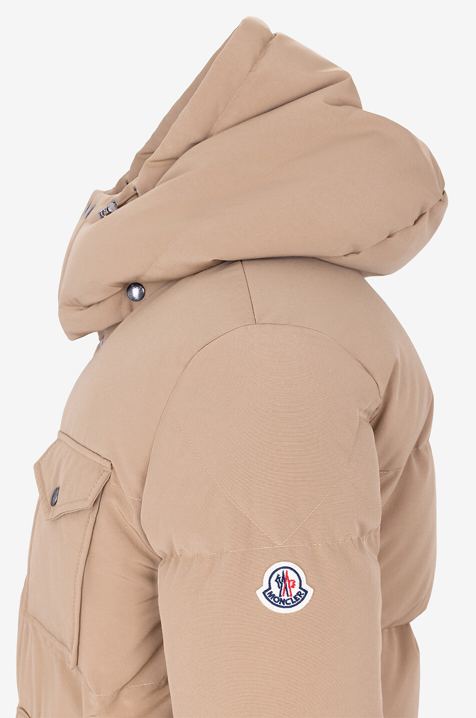 MONCLER Doudoune courte à capuche Fornas Homme MARRON 3