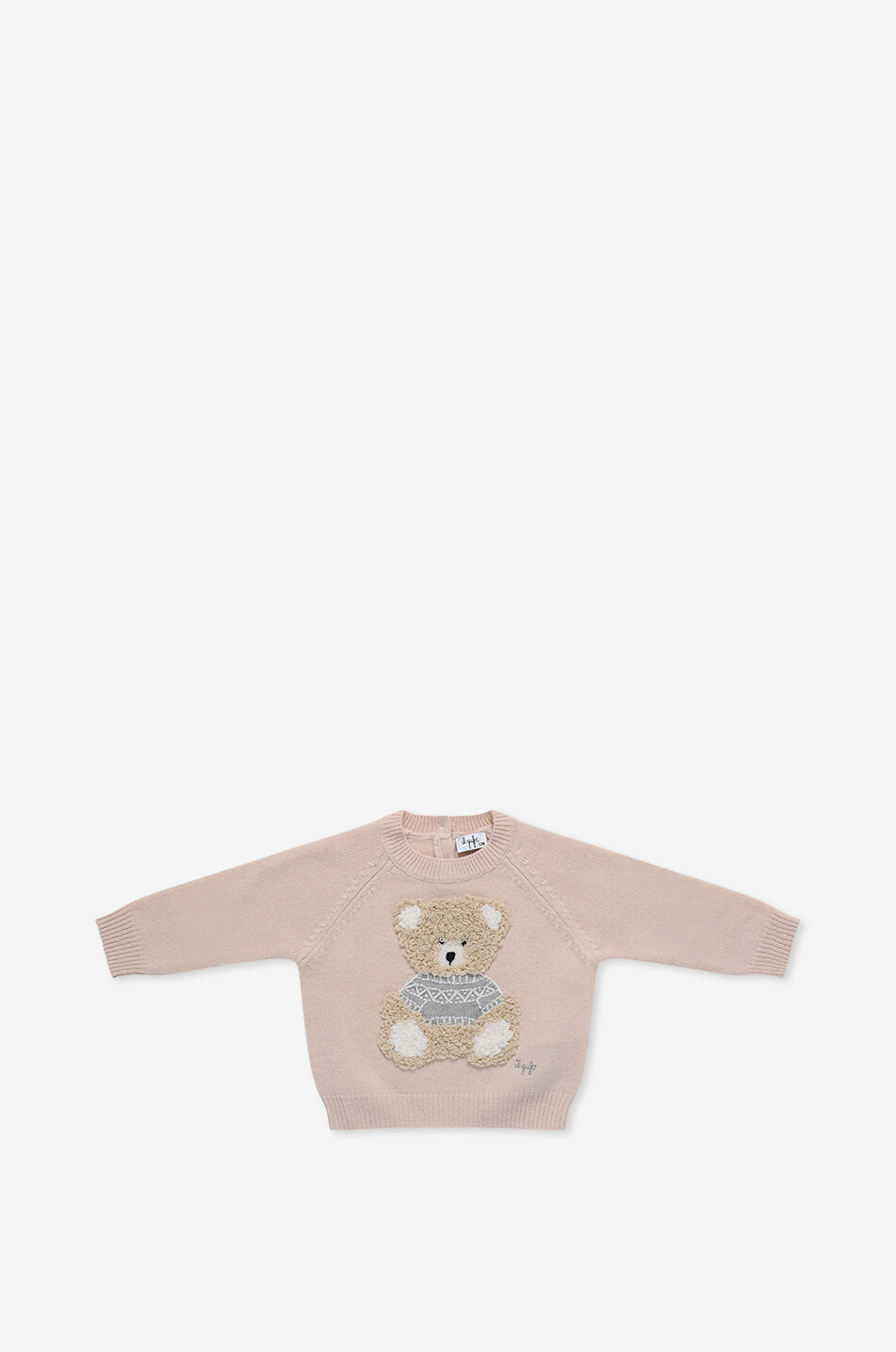 Teddy bear baby virgin wool jumper