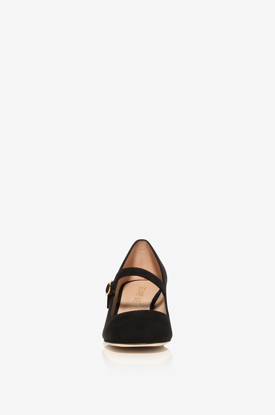 Wildleder-Pumps mit Blockabsatz Stuart Mary Jane 60