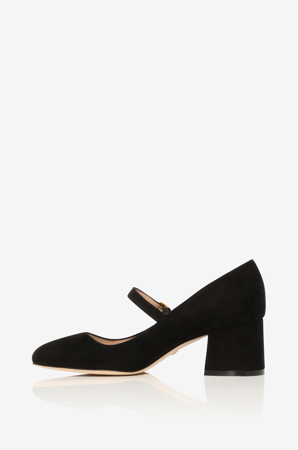 STUART WEITZMAN Escarpins en daim à talon carré Stuart Mary Jane 60 Femme NOIR 3