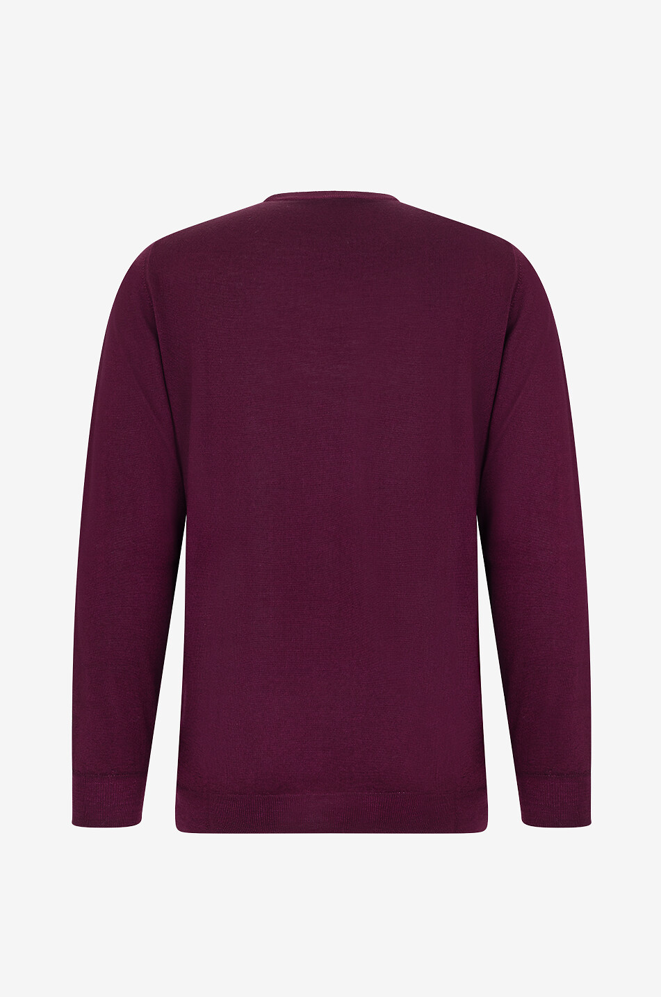 FEDELI Pullover mit Rundhalsausschnitt aus Merinowolle Light Fast Herren MITTELROT 2