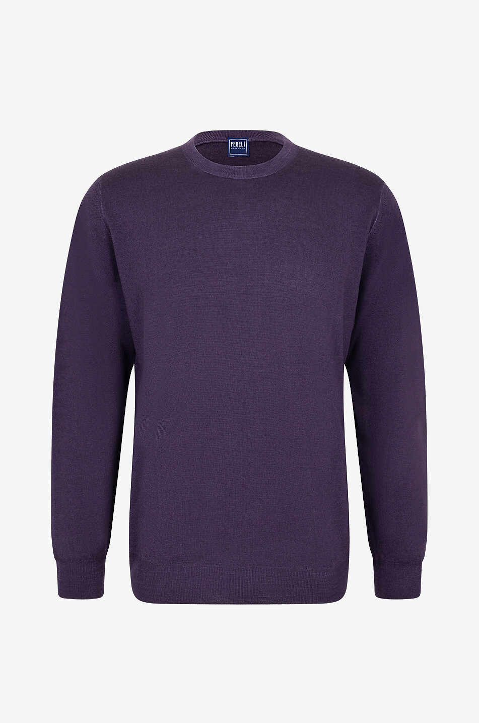 Light Fast merino wool crewneck jumper FEDELI Bongenie