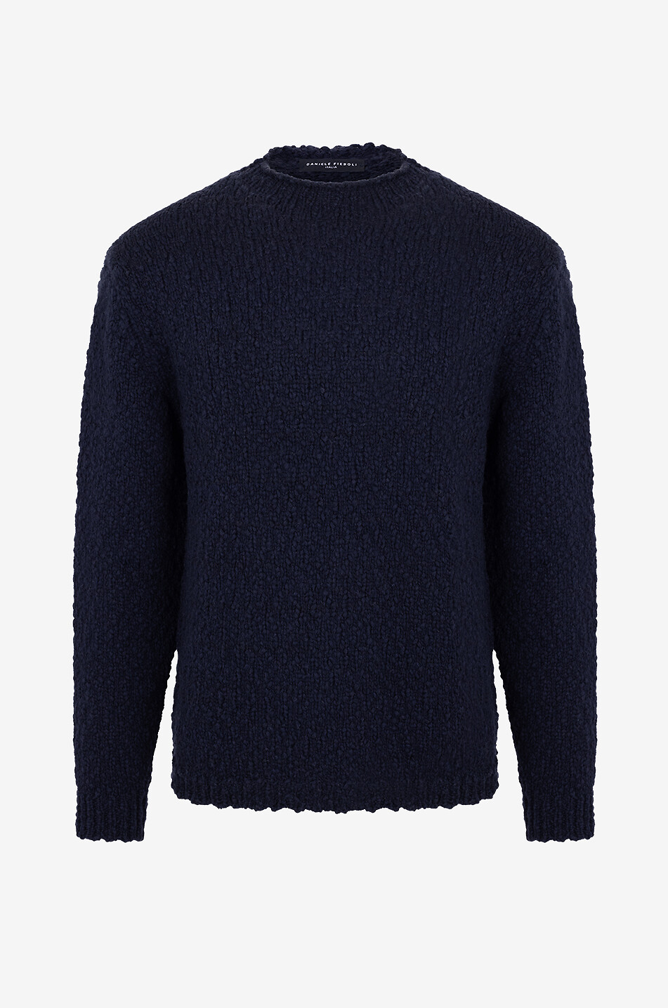 DANIELE FIESOLI Pullover mit Rundhalsausschnitt aus Wolle Herren DUNKELBLAU 1