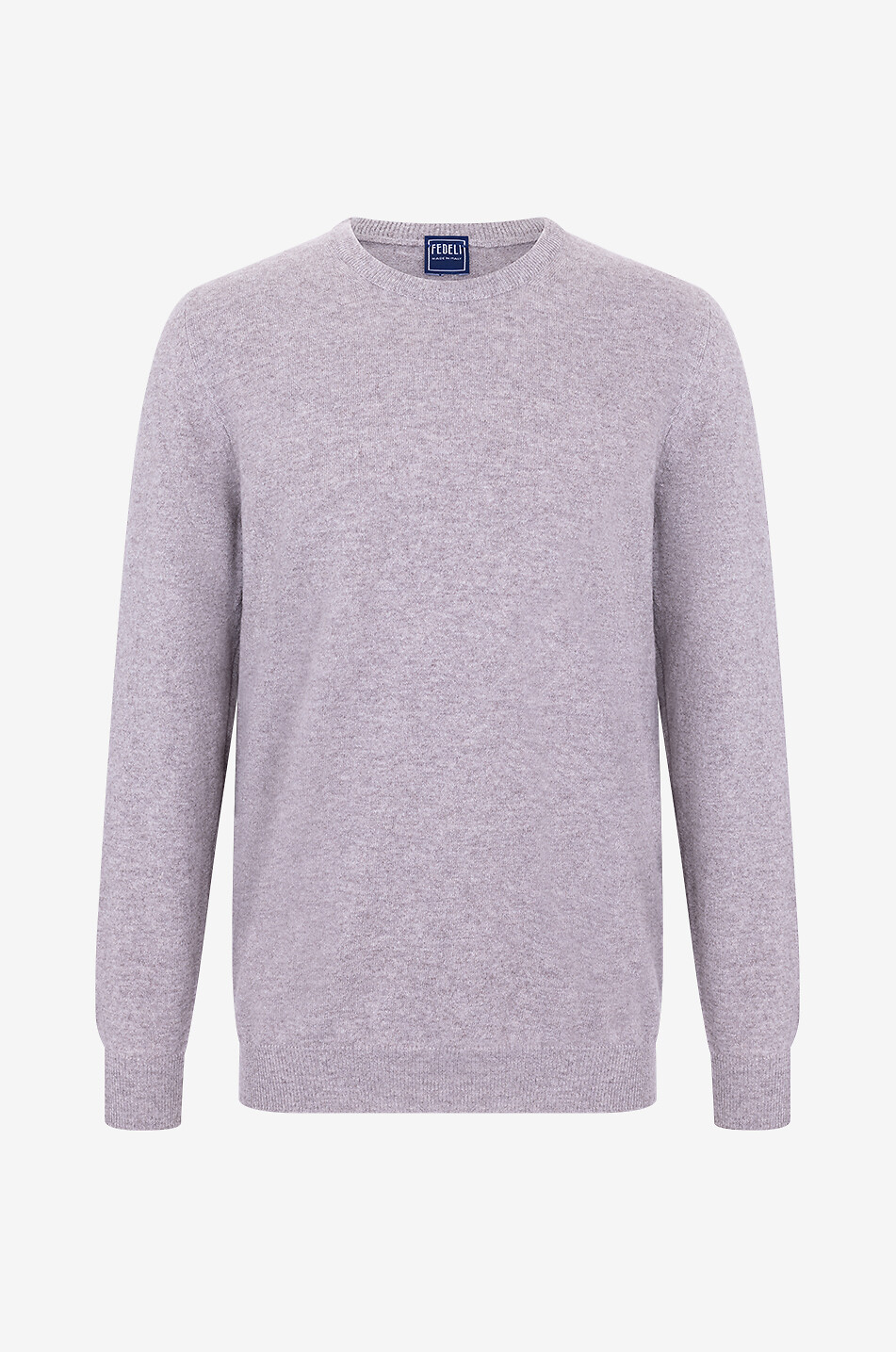 FEDELI Pullover mit Rundhalsausschnitt aus Kaschmir Argentina Herren BRAUN 1