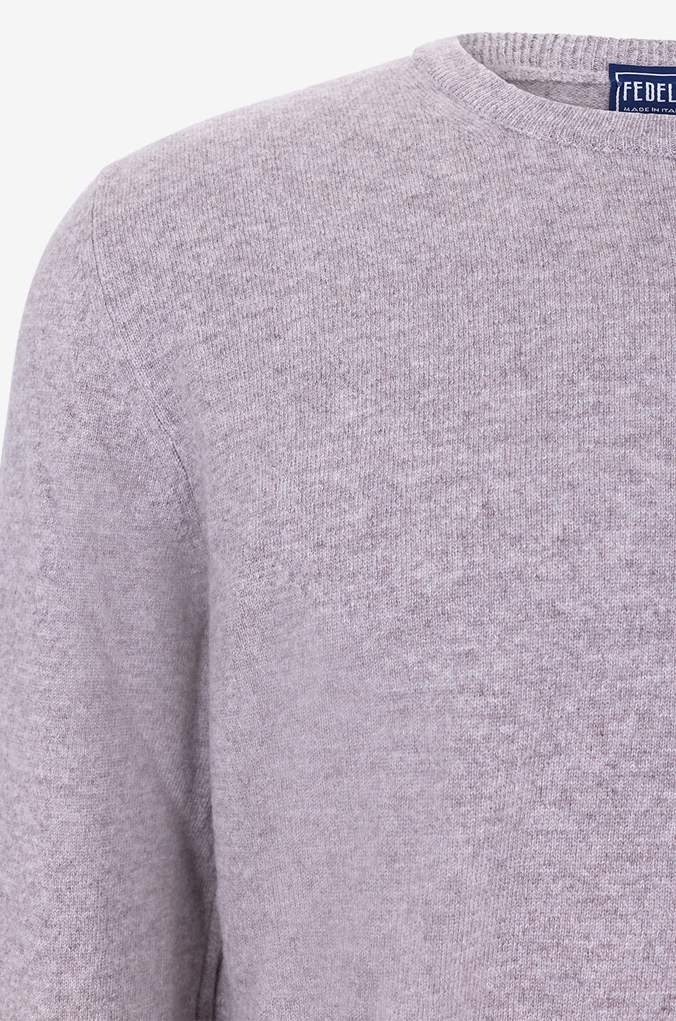 FEDELI Pullover mit Rundhalsausschnitt aus Kaschmir Argentina Herren BRAUN 3