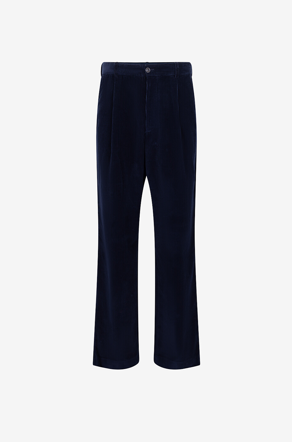 Gerade Hose aus Cordsamt