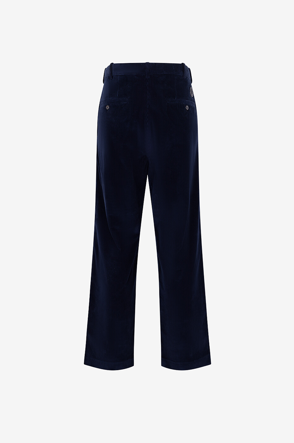MONCLER Gerade Hose aus Cordsamt Herren BLAU 2