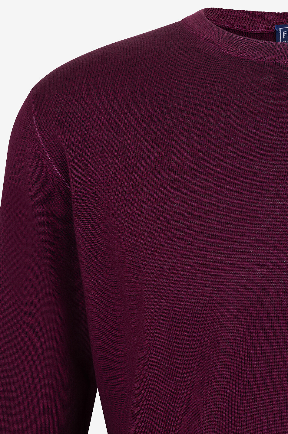 FEDELI Pullover mit Rundhalsausschnitt aus Merinowolle Light Fast Herren MITTELROT 3