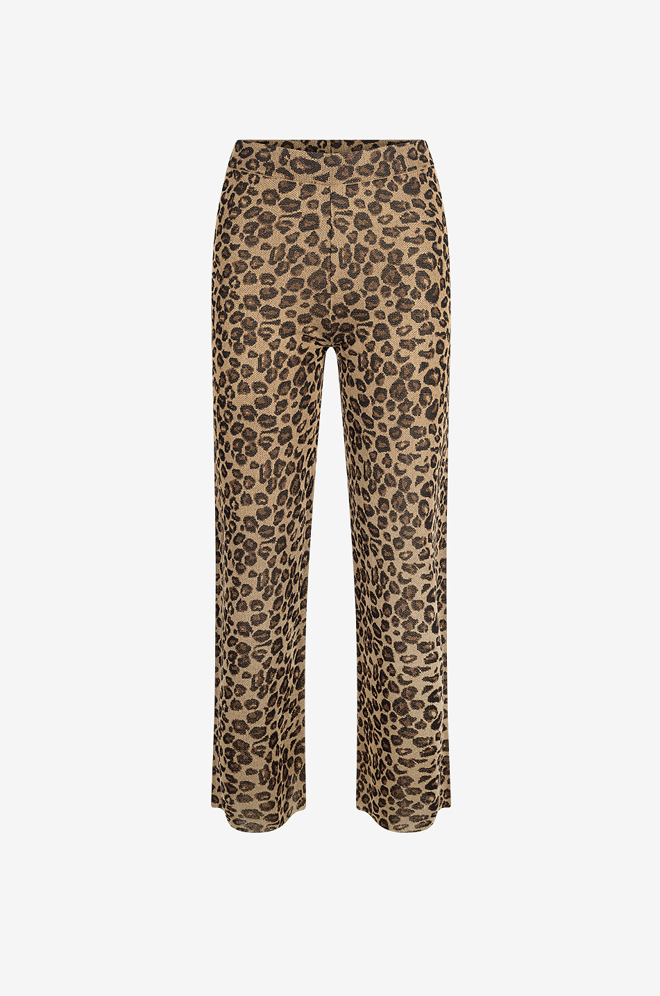 Piana leopard-spotted lurex jacquard knit trousers