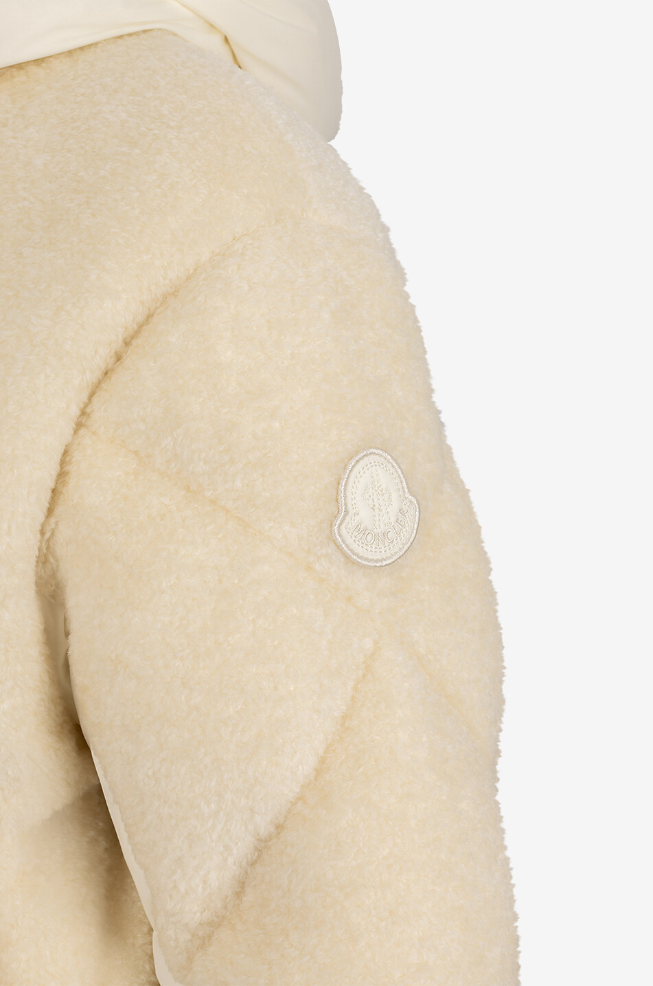 MONCLER Brysur short plush down jacket Women BEIGE 3