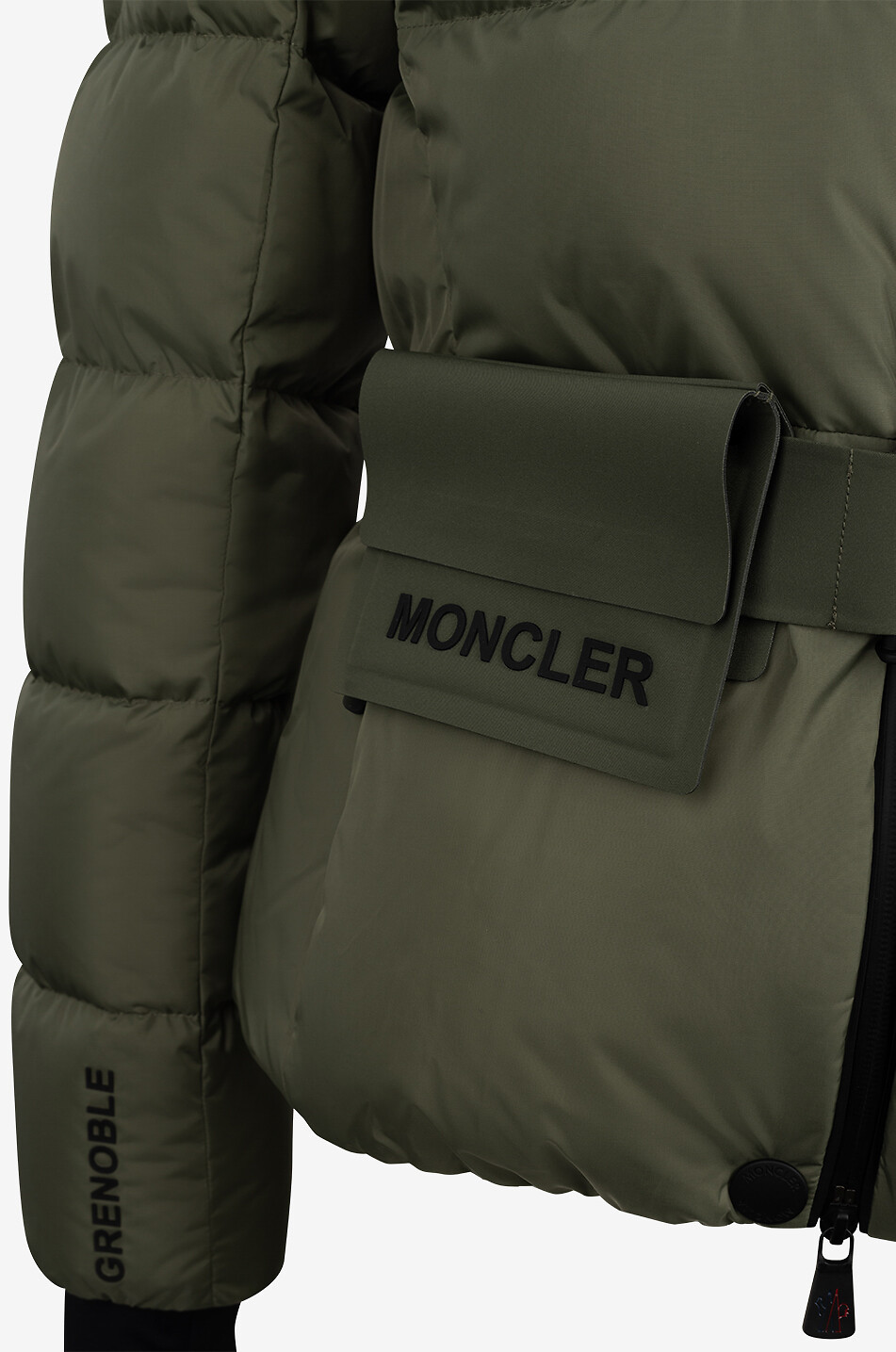 MONCLER GRENOBLE Bouquetin ski jacket with utility belt Women GREEN 4