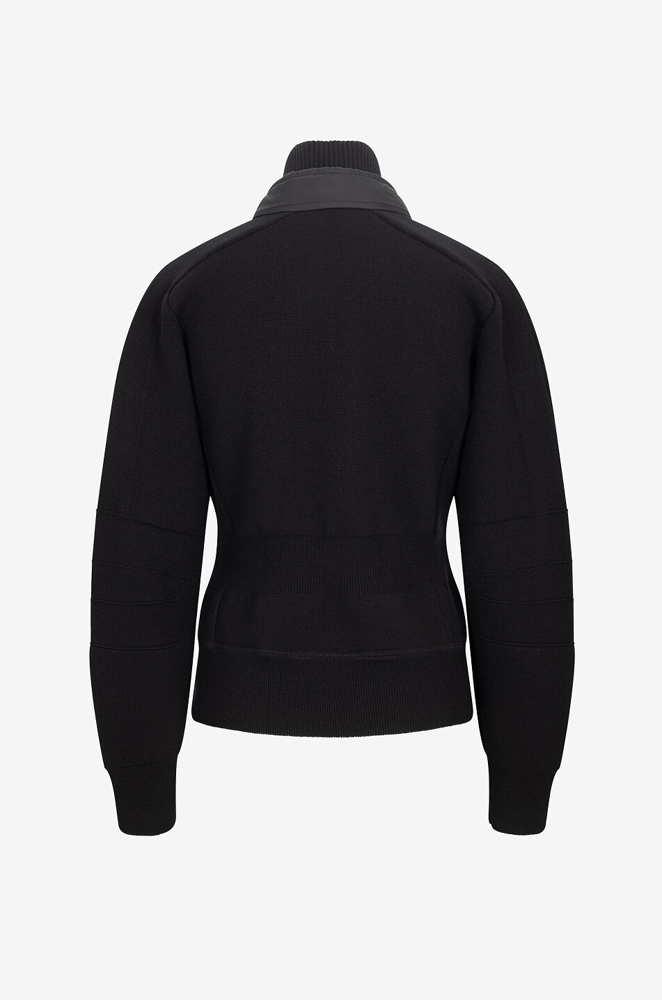 MONCLER GRENOBLE Après-Ski fitted knit and down cardigan Women BLACK 2