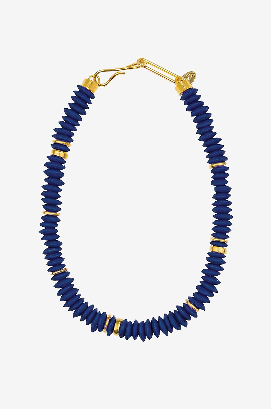 Collier en perles de verre Laguna Dark Electric Blue