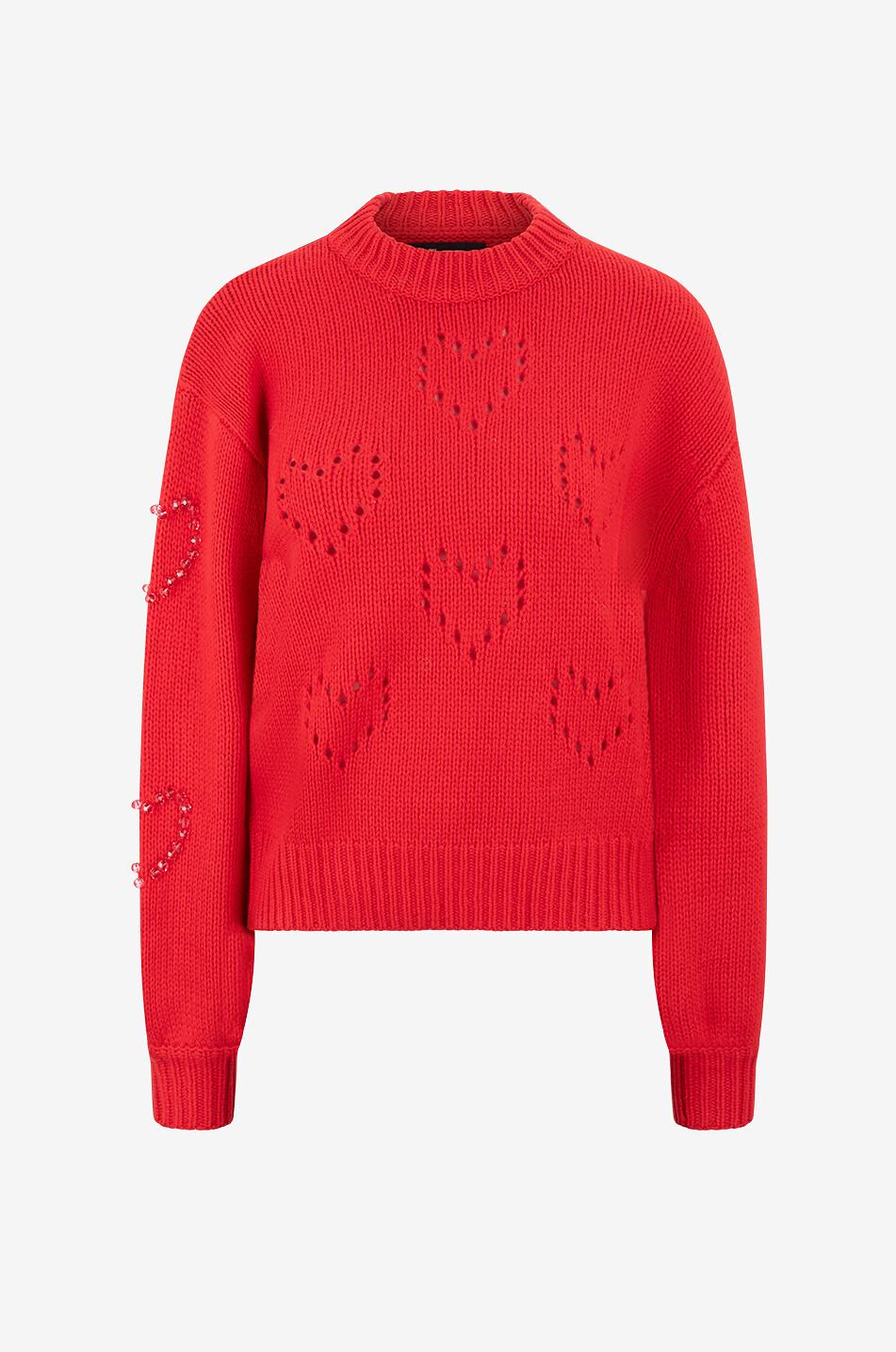 Pullover mit Rundhalsausschnitt aus Wolle Danya