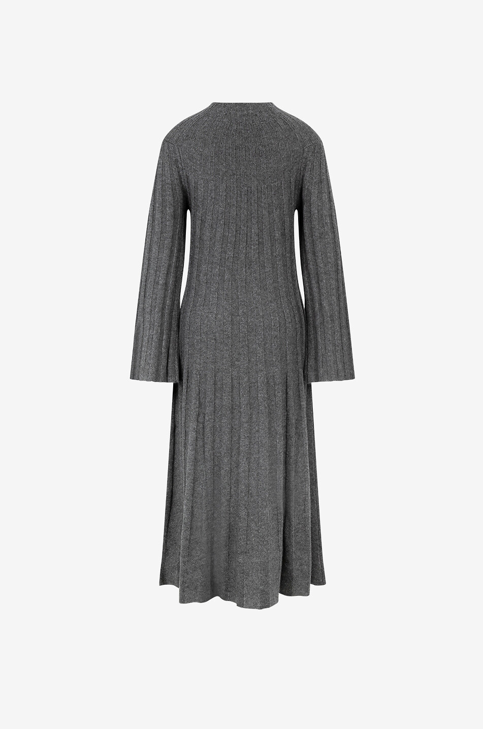 LOULOU STUDIO Robe pull en laine et cachemire Irma Femme GRIS FONCÉ 2