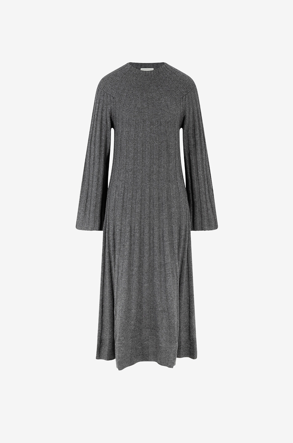LOULOU STUDIO Robe pull en laine et cachemire Irma Femme GRIS FONCÉ 1
