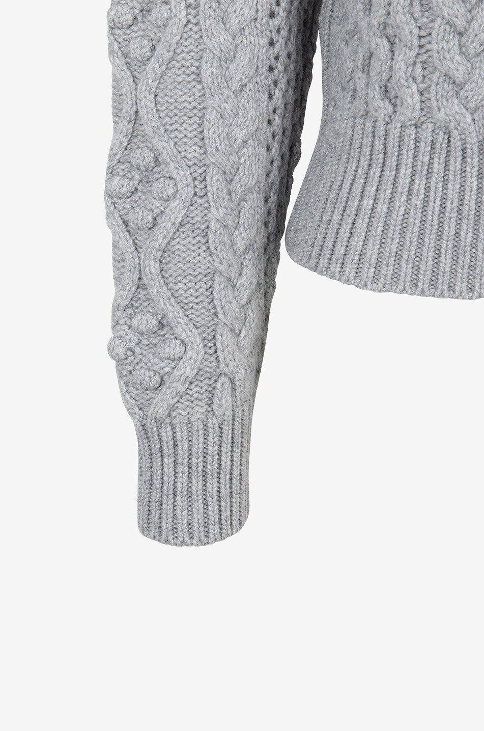 LOULOU STUDIO Pullover mit Rundhalsausschnitt aus Wolle und Kaschmir Eustace Damen HELLGRAU 3