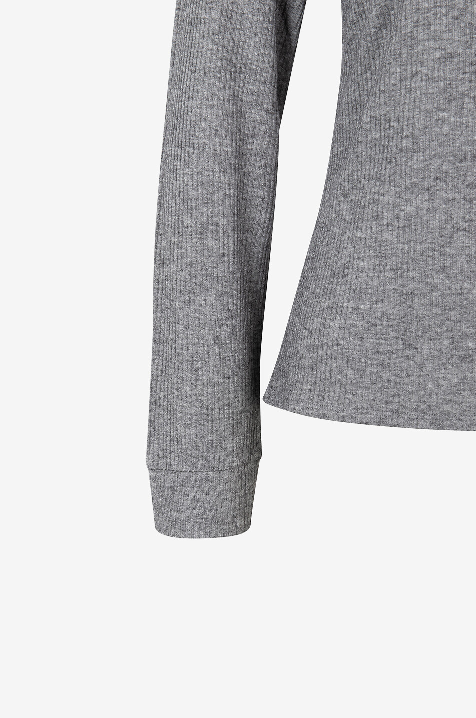 LOULOU STUDIO Ortigia viscose and wool long-sleeved T-shirt Women LIGHT GREY 3