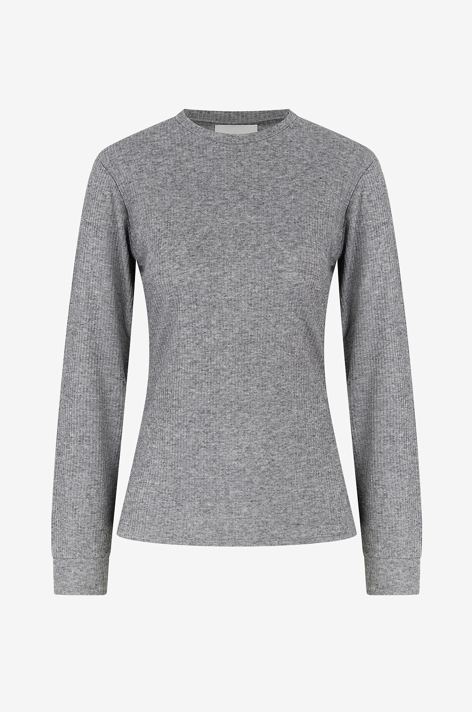 LOULOU STUDIO Ortigia viscose and wool long-sleeved T-shirt Women LIGHT GREY 1