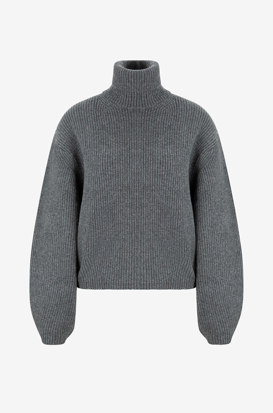 Pull à col montant en laine