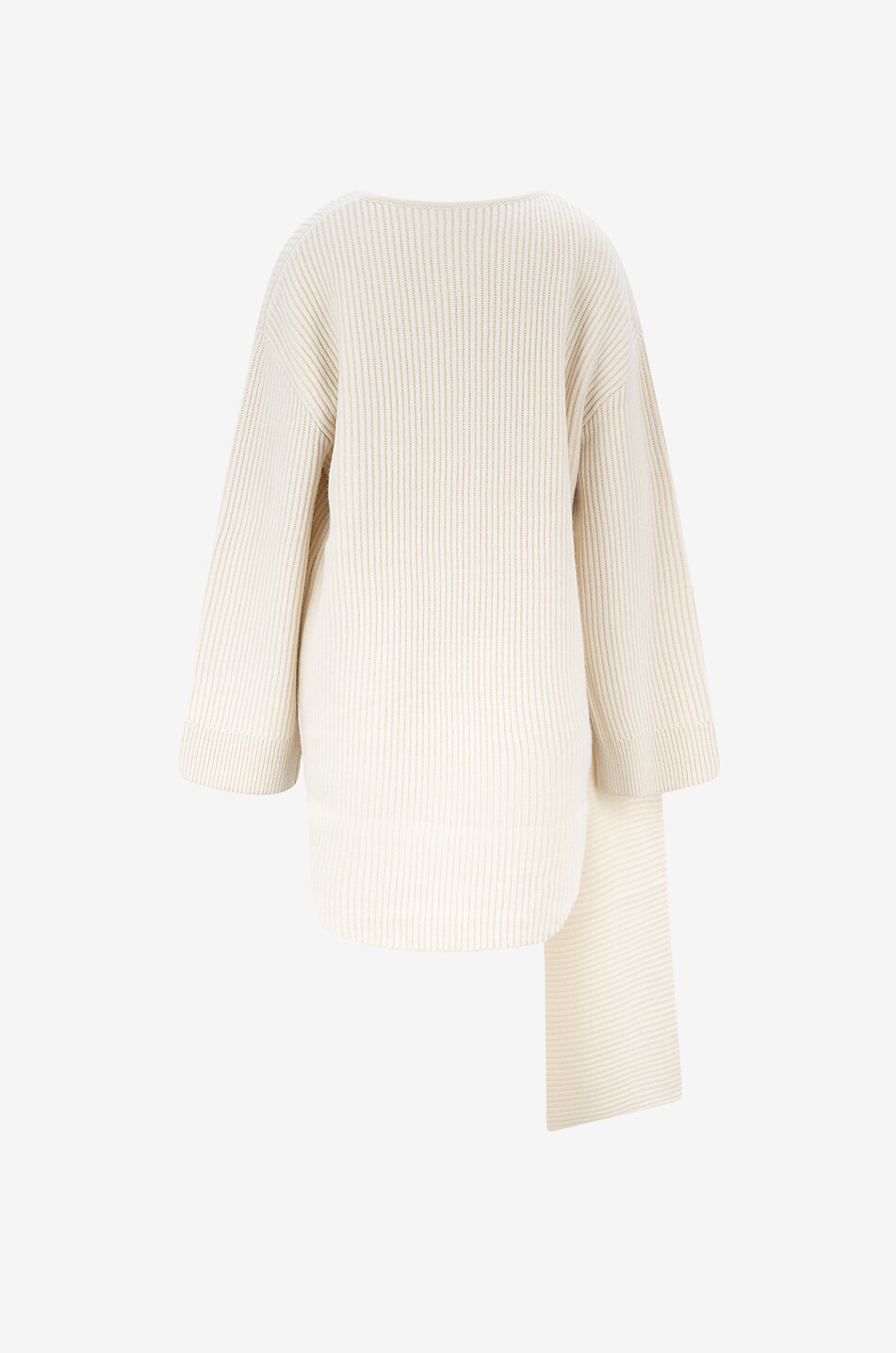 TOTEME Pull à col drapé Scarf Knit Femme BLANC CASSE 2