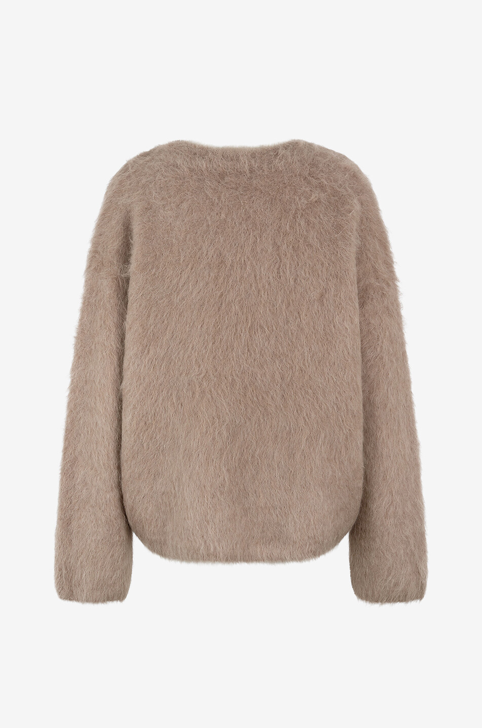 TOTEME Pullover mit Rundhalsausschnitt aus flauschiger Alpakawolle Boxy Damen BEIGE 2