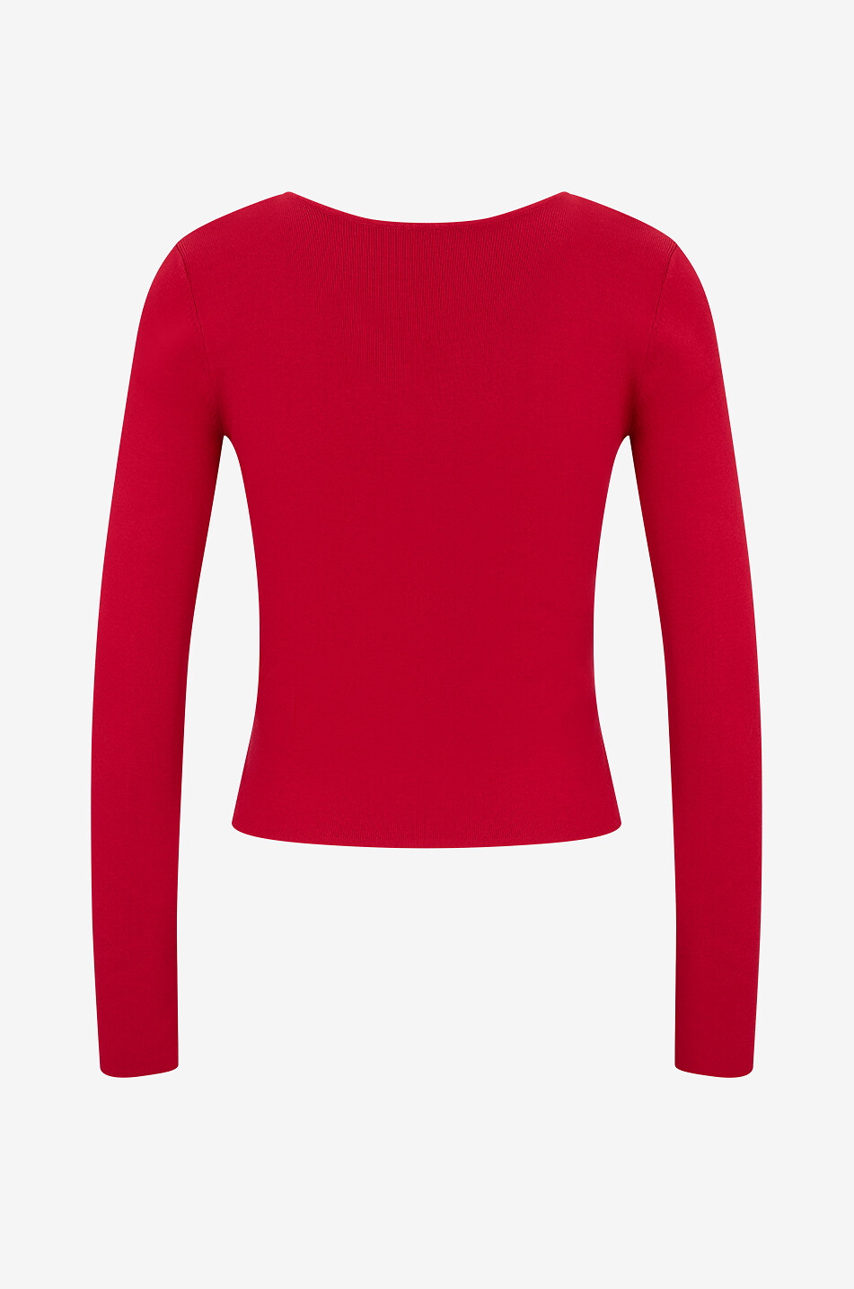 TWINSET Langärmeliges Top aus Viskose mit Ausschnitten Damen ROT 2