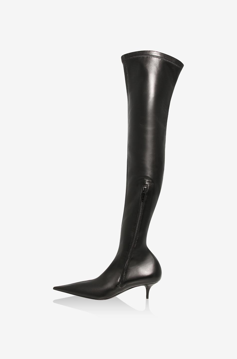 Bottes en cuir nappa stretch à talon Avenue 50